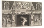 Chimneypiece in the Egyptian style: Groups of three female nudes at the base of each j…, ca. 1769 by Giovanni Battista Piranesi