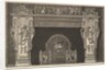Chimneypiece: Frieze of trophies and winged Victories on the lintel, with cornucopias …, ca. 1769 by Giovanni Battista Piranesi
