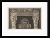 Chimneypiece: Frieze of trophies and winged Victories on the lintel, with cornucopias …, ca. 1769 by Giovanni Battista Piranesi