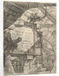 Title Page, from Carceri d'invenzione, ca. 1749-50 by Giovanni Battista Piranesi