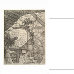 Title Page, from Carceri d'invenzione, ca. 1749-50 by Giovanni Battista Piranesi