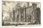 View of the Façade of the Basilica of S. Croce in Gerusalemme [the Holy Cross in Jerus…, ca. 1750 by Giovanni Battista Piranesi