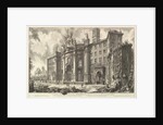 View of the Façade of the Basilica of S. Croce in Gerusalemme [the Holy Cross in Jerus…, ca. 1750 by Giovanni Battista Piranesi