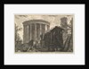 View of the Temple of the Temple of the Sibyl at Tivoli, from Vedute di Rom by Giovanni Battista Piranesi