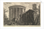 View of the Temple of the Temple of the Sibyl at Tivoli, from Vedute di Rom by Giovanni Battista Piranesi