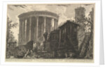 View of the Temple of the Temple of the Sibyl at Tivoli, from Vedute di Rom by Giovanni Battista Piranesi