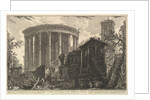 View of the Temple of the Temple of the Sibyl at Tivoli, from Vedute di Rom by Giovanni Battista Piranesi