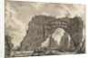 Remains of a covered portico, or a cryptoportiucus, in a villa of Domitian, five miles…, ca. 1766 by Giovanni Battista Piranesi