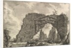 Remains of a covered portico, or a cryptoportiucus, in a villa of Domitian, five miles…, ca. 1766 by Giovanni Battista Piranesi