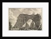 Remains of a covered portico, or a cryptoportiucus, in a villa of Domitian, five miles…, ca. 1766 by Giovanni Battista Piranesi
