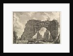 Remains of a covered portico, or a cryptoportiucus, in a villa of Domitian, five miles…, ca. 1766 by Giovanni Battista Piranesi