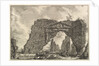 Remains of a covered portico, or a cryptoportiucus, in a villa of Domitian, five miles…, ca. 1766 by Giovanni Battista Piranesi