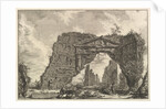 Remains of a covered portico, or a cryptoportiucus, in a villa of Domitian, five miles…, ca. 1766 by Giovanni Battista Piranesi
