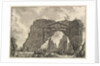 Remains of a covered portico, or a cryptoportiucus, in a villa of Domitian, five miles…, ca. 1766 by Giovanni Battista Piranesi