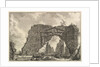 Remains of a covered portico, or a cryptoportiucus, in a villa of Domitian, five miles…, ca. 1766 by Giovanni Battista Piranesi