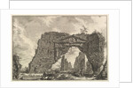 Remains of a covered portico, or a cryptoportiucus, in a villa of Domitian, five miles…, ca. 1766 by Giovanni Battista Piranesi