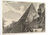 The Pyramid of Gaius Cestius, from Vedute di Roma, ca. 1756 by Giovanni Battista Piranesi