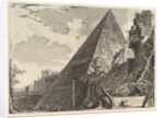 The Pyramid of Gaius Cestius, from Vedute di Roma, ca. 1756 by Giovanni Battista Piranesi