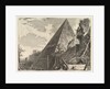 The Pyramid of Gaius Cestius, from Vedute di Roma, ca. 1756 by Giovanni Battista Piranesi