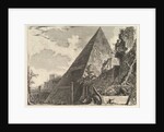 The Pyramid of Gaius Cestius, from Vedute di Roma, ca. 1756 by Giovanni Battista Piranesi
