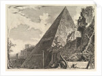 The Pyramid of Gaius Cestius, from Vedute di Roma, ca. 1756 by Giovanni Battista Piranesi
