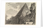 The Pyramid of Gaius Cestius, from Vedute di Roma, ca. 1756 by Giovanni Battista Piranesi