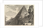 The Pyramid of Gaius Cestius, from Vedute di Roma, ca. 1756 by Giovanni Battista Piranesi