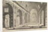 Interior view of St. Peter's Basilica in the Vatican, from Vedute di Roma, ca. 1748 by Giovanni Battista Piranesi