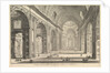 Interior view of St. Peter's Basilica in the Vatican, from Vedute di Roma, ca. 1748 by Giovanni Battista Piranesi