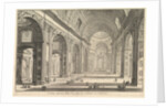 Interior view of St. Peter's Basilica in the Vatican, from Vedute di Roma, ca. 1748 by Giovanni Battista Piranesi