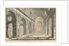 Interior view of St. Peter's Basilica in the Vatican, from Vedute di Roma, ca. 1748 by Giovanni Battista Piranesi