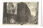 Veduta degli avanzi del Foro di Nerva, l'arcade et la muraill by Giovanni Battista Piranesi