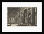 S. Giovanni in Laterano. Interior, ca. 1768 by Giovanni Battista Piranesi
