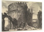 The tomb of Caecilia Metella, from Vedute di Roma, ca. 1762 by Giovanni Battista Piranesi