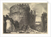 The tomb of Caecilia Metella, from Vedute di Roma, ca. 1762 by Giovanni Battista Piranesi
