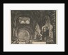 The so-called Villa of Maecenas at Tivoli. Interior with two figures in the opening of…, ca. 1764 by Giovanni Battista Piranesi