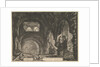 The so-called Villa of Maecenas at Tivoli. Interior with two figures in the opening of…, ca. 1764 by Giovanni Battista Piranesi