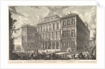 View of the palace of the illustrious Barberini family on the Quirinal Hill, desi…, ca. 1750-1759 by Giovanni Battista Piranesi