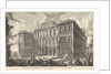 View of the palace of the illustrious Barberini family on the Quirinal Hill, desi…, ca. 1750-1759 by Giovanni Battista Piranesi