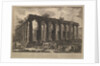 View showing the remains of a large enclosure of columns…, from Différentes vues de …, ca. 1748 by Giovanni Battista Piranesi