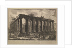 View showing the remains of a large enclosure of columns…, from Différentes vues de …, ca. 1748 by Giovanni Battista Piranesi