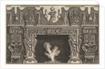 Bird in shell at the center of the lintel, with a frieze of trophies, surmounted by an…, 1769 by Giovanni Battista Piranesi