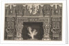 Bird in shell at the center of the lintel, with a frieze of trophies, surmounted by an…, 1769 by Giovanni Battista Piranesi