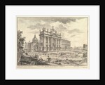 S. Giovanni in Laterano, main façade, with Palace and Scala Santa on the righ by Giovanni Battista Piranesi