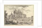 S. Giovanni in Laterano, main façade, with Palace and Scala Santa on the righ by Giovanni Battista Piranesi