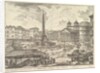 The Piazza della Rotonda, with the Pantheon and Obelis by Giovanni Battista Piranesi