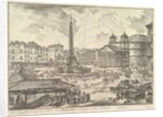 The Piazza della Rotonda, with the Pantheon and Obelis by Giovanni Battista Piranesi