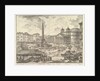 The Piazza della Rotonda, with the Pantheon and Obelis by Giovanni Battista Piranesi