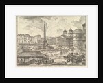 The Piazza della Rotonda, with the Pantheon and Obelis by Giovanni Battista Piranesi
