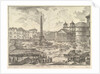The Piazza della Rotonda, with the Pantheon and Obelis by Giovanni Battista Piranesi